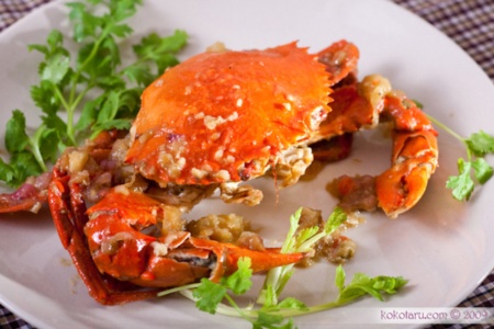 Độc đáo cua biển Cửa Lò rang me