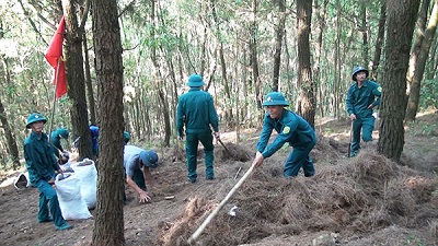 Nghi Tân ra quân phòng chống cháy rừng mùa nắng nóng