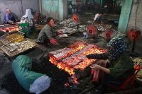 Làng nướng cá biển ở Cửa Lò